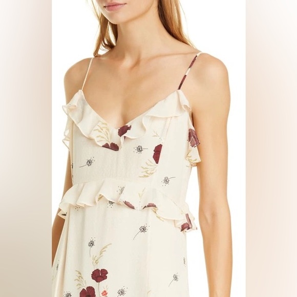 JOIE NWT Joie Cassiel Floral Ruffle Maxi Dress 6 - Picture 5 of 16